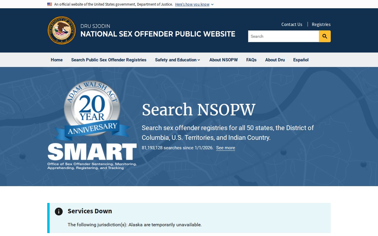 National cross-state search used with a Lee County sex offender check